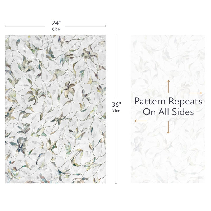Artscape Flight | Privacy Window Film with Vibrant Colored Pattern | Non-Adhesive & UV Protection | Easy to Apply & Removable | 24 x 36 Inches | Made in USA - Image 3